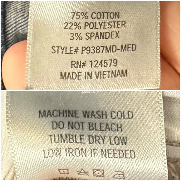 Harper Stretch Destructed Skinny Jeans Size 27 - Picture 6 of 6